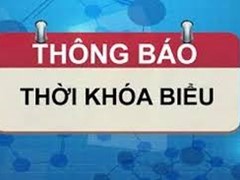 Thời Khóa Biểu áp dụng từ 14/9/2020