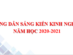 Hướng Dẫn Sáng Kiến Kinh Nghiệm NH 2020-2021