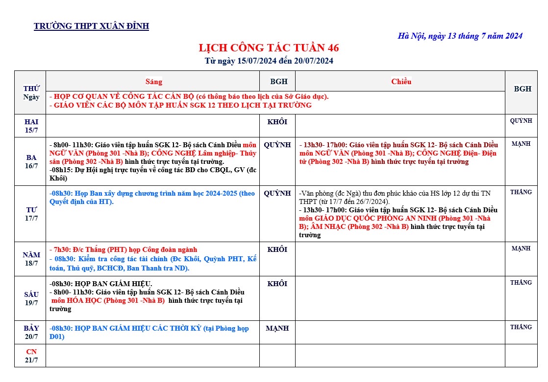 46. Lich Tuan 46 15.7 20.7.2024