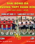 Lần đầu tiên các trận chung kết giải bóng đá nam HS trường THPT Xuân Đỉnh được phát trực tiếp trên các nền tảng số
