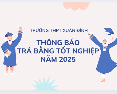 Thông Báo Về Việc Trả Bằng Tốt Nghiệp Năm 2025