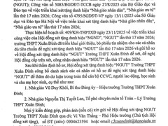 Thông báo về việc lấy ý kiến thăm dò dư luận để xét tặng danh hiệu Nhà giáo Ưu tú lần thứ 17 năm 2026