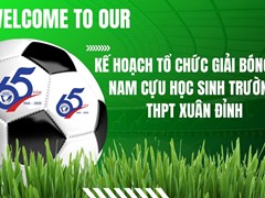 KẾ HOẠCH TỔ CHỨC GIẢI BÓNG ĐÁ NAM CỰU HỌC SINH TRƯỜNG THPT XUÂN ĐỈNH
