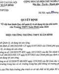 Quy Chế Quản Lý và Sử Dụng Tài Sản Nhà Nước Của Trường THPT Xuân Đỉnh Năm 2026