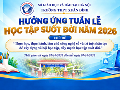 Thư viện trường THPT Xuân Đỉnh hưởng ứng tuần lễ học tập suốt đời năm 2026