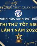 Vinh Danh Học Sinh Đạt Điểm Cao Kỳ Thi Thử Tốt Nghiệp Lần 1 Năm 2026
