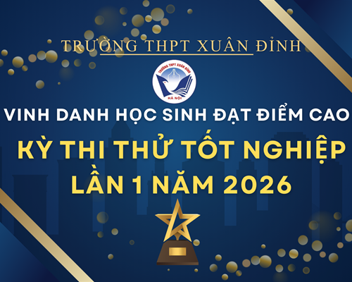 Vinh Danh Học Sinh Đạt Điểm Cao Kỳ Thi Thử Tốt Nghiệp Lần 1 Năm 2026