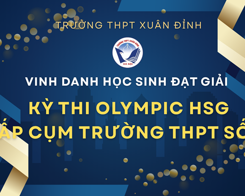 Vinh Danh Các Học Sinh Đạt Giải Trong Kỳ Thi Olympic Học Sinh Giỏi Cấp Cụm Trường THPT Số 07