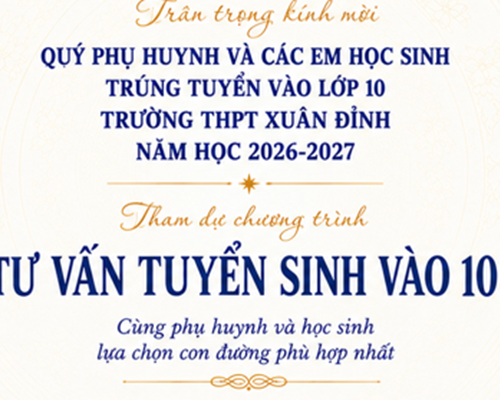 Thông Báo Chương Trình Tư Vấn Tuyển Sinh Vào Lớp 10 Năm Học 2026-2027