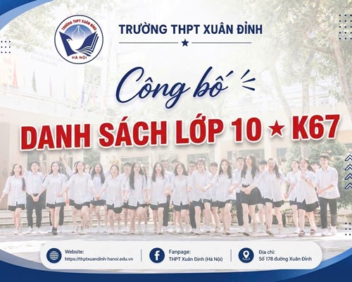 Danh sách học sinh lớp 10 - Năm học 2026-2027