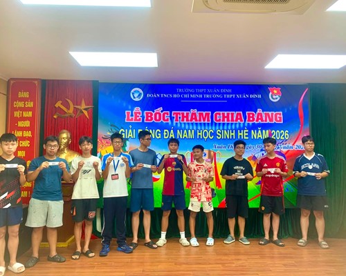 Lễ bốc thăm chia bảng giải bóng đá nam học sinh hè 2026