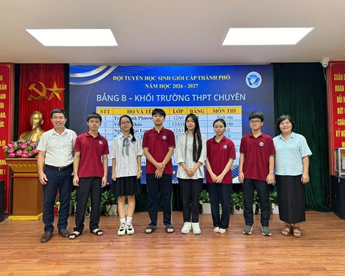 Gặp mặt đội tuyển HSG các môn văn hóa lớp 12 cấp Thành phố - Năm học 2026 – 2027